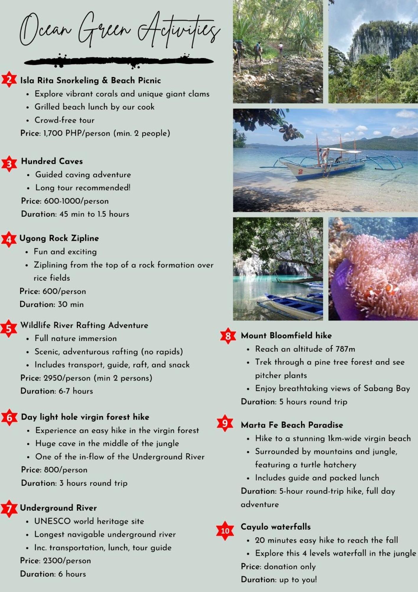 Ocean Green Eco Lodge Puerto Princesa Buitenkant foto